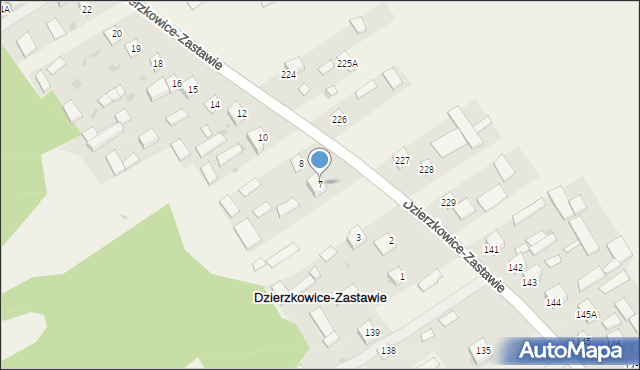 Dzierzkowice-Wola, Dzierzkowice-Wola, 7, mapa Dzierzkowice-Wola