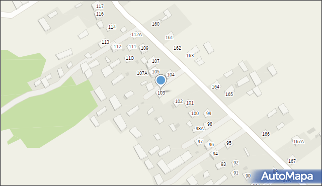 Dzierzkowice-Zastawie, Dzierzkowice-Zastawie, 103, mapa Dzierzkowice-Zastawie