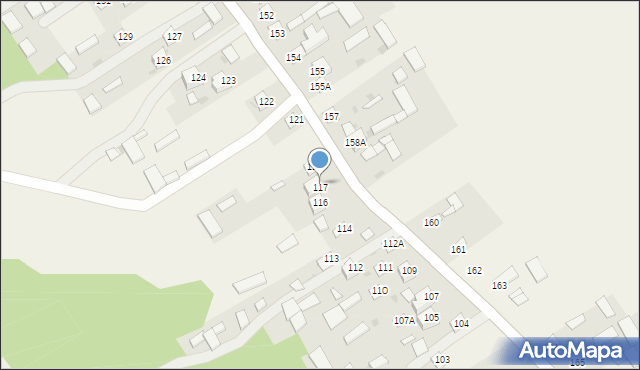 Dzierzkowice-Zastawie, Dzierzkowice-Zastawie, 117, mapa Dzierzkowice-Zastawie