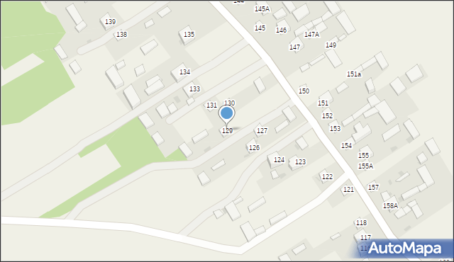 Dzierzkowice-Zastawie, Dzierzkowice-Zastawie, 129, mapa Dzierzkowice-Zastawie