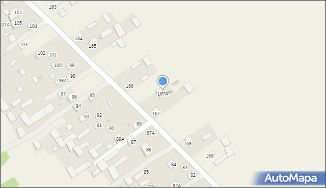 Dzierzkowice-Zastawie, Dzierzkowice-Zastawie, 167A, mapa Dzierzkowice-Zastawie