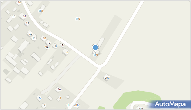 Dzierzkowice-Zastawie, Dzierzkowice-Zastawie, 189, mapa Dzierzkowice-Zastawie