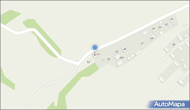 Dzierzkowice-Zastawie, Dzierzkowice-Zastawie, 51, mapa Dzierzkowice-Zastawie