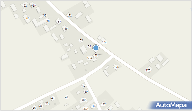 Dzierzkowice-Zastawie, Dzierzkowice-Zastawie, 53, mapa Dzierzkowice-Zastawie