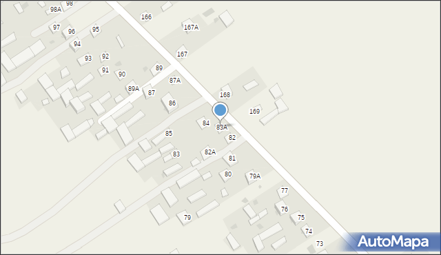 Dzierzkowice-Zastawie, Dzierzkowice-Zastawie, 83A, mapa Dzierzkowice-Zastawie