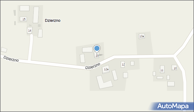 Dzierzno, Dzierzno, 13, mapa Dzierzno