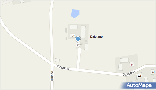 Dzierzno, Dzierzno, 14, mapa Dzierzno