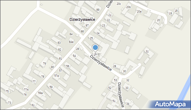 Dzierżysławice, Dzierżysławice, 27, mapa Dzierżysławice