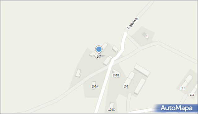 Dzietrzychowice, Dzietrzychowice, 107, mapa Dzietrzychowice