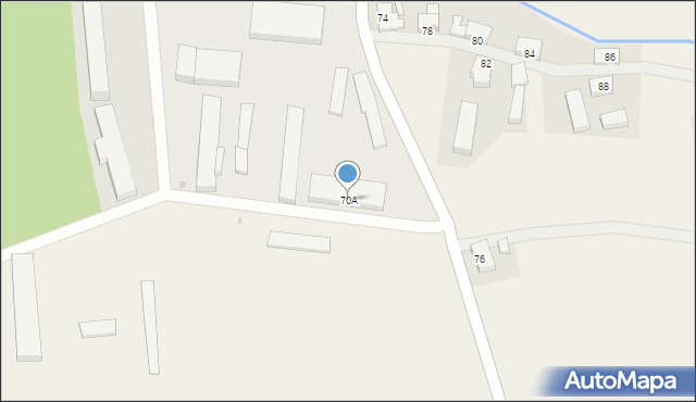 Dzietrzychowice, Dzietrzychowice, 70A, mapa Dzietrzychowice