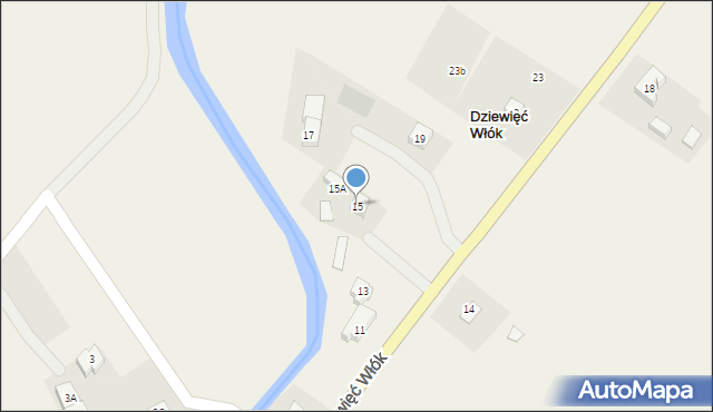 Dziewięć Włók, Dziewięć Włók, 15, mapa Dziewięć Włók