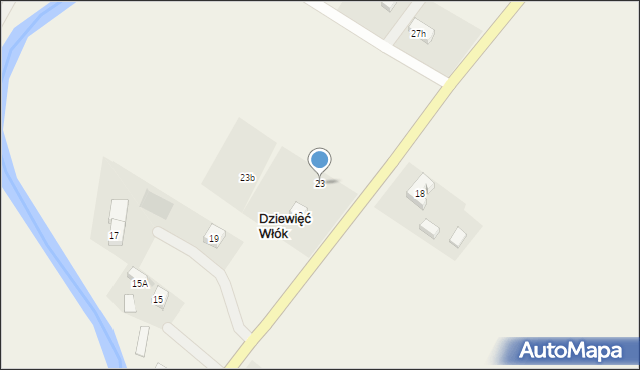 Dziewięć Włók, Dziewięć Włók, 23, mapa Dziewięć Włók