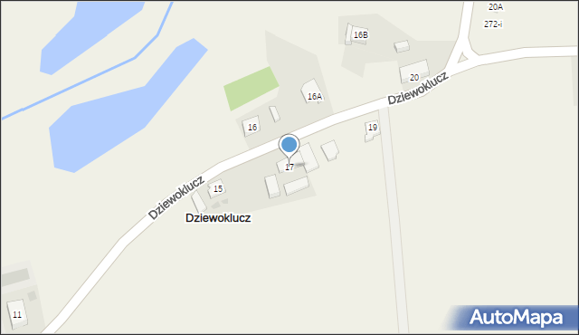 Dziewoklucz, Dziewoklucz, 17, mapa Dziewoklucz