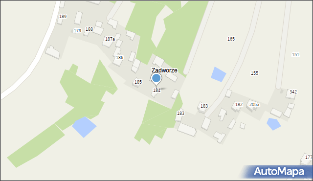 Dzikowiec, Dzikowiec, 184, mapa Dzikowiec