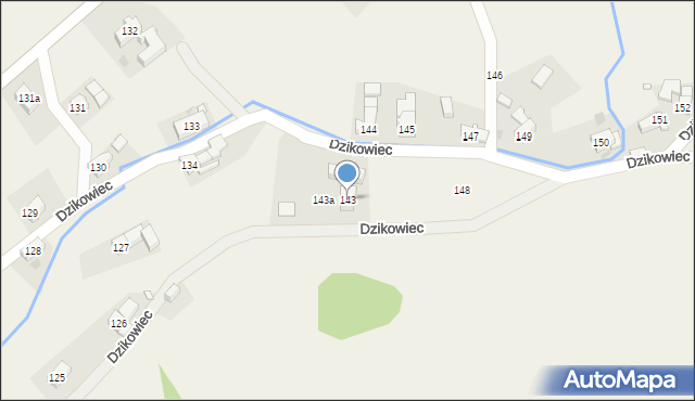 Dzikowiec, Dzikowiec, 143, mapa Dzikowiec