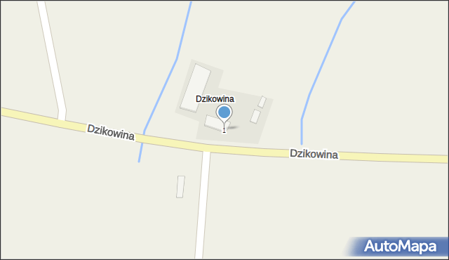 Dzikowina, Dzikowina, 1, mapa Dzikowina