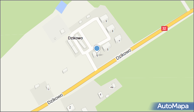 Dzikowo, Dzikowo, 5, mapa Dzikowo