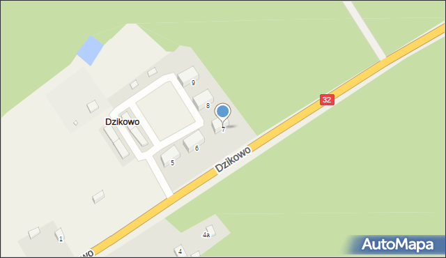 Dzikowo, Dzikowo, 7, mapa Dzikowo