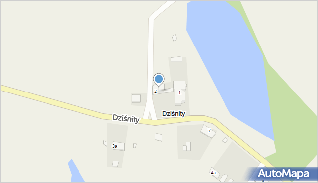 Dziśnity, Dziśnity, 3, mapa Dziśnity