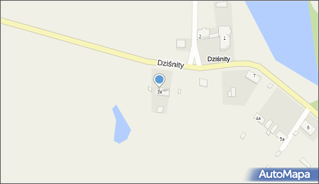 Dziśnity, Dziśnity, 3a, mapa Dziśnity