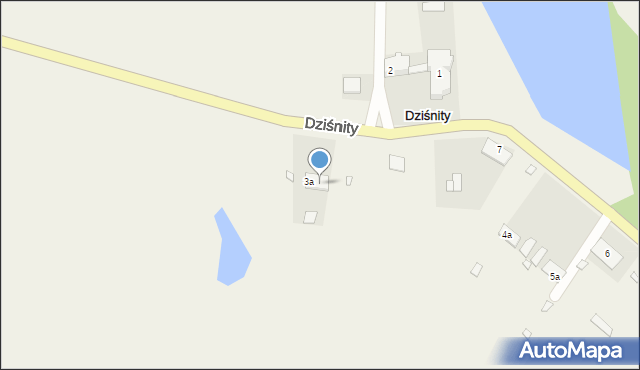 Dziśnity, Dziśnity, 3b, mapa Dziśnity