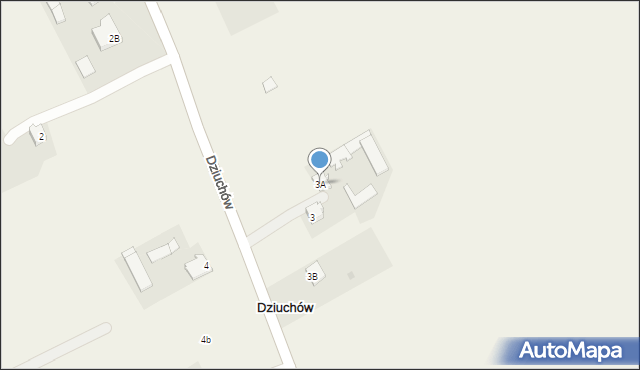 Dziuchów, Dziuchów, 3A, mapa Dziuchów