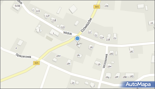 Dziwiszów, Dziwiszów, 18n, mapa Dziwiszów