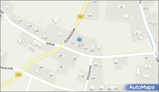 Dziwiszów, Dziwiszów, 21, mapa Dziwiszów