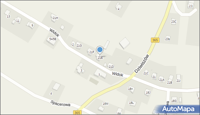 Dziwiszów, Dziwiszów, 21E, mapa Dziwiszów