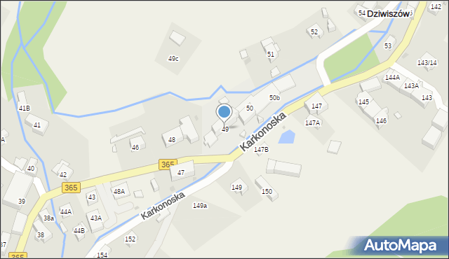 Dziwiszów, Dziwiszów, 49, mapa Dziwiszów