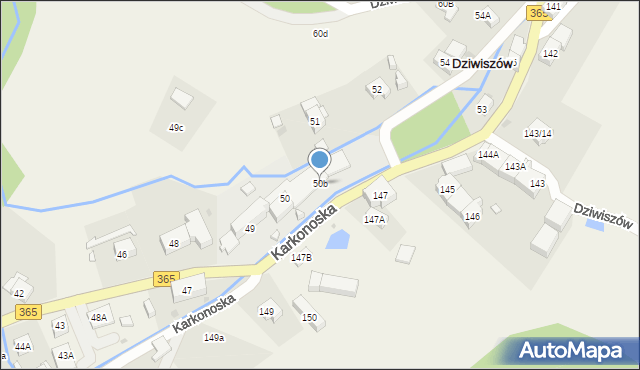 Dziwiszów, Dziwiszów, 50b, mapa Dziwiszów