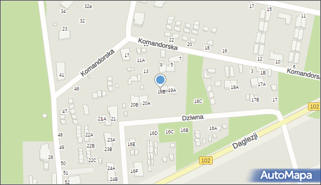 Dziwnów, Dziwna, 19B, mapa Dziwnów