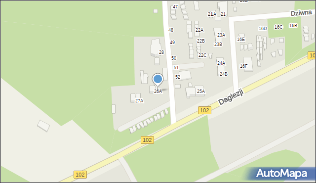 Dziwnów, Dziwna, 26A, mapa Dziwnów