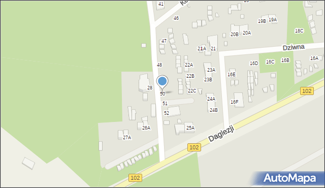 Dziwnów, Dziwna, 50, mapa Dziwnów