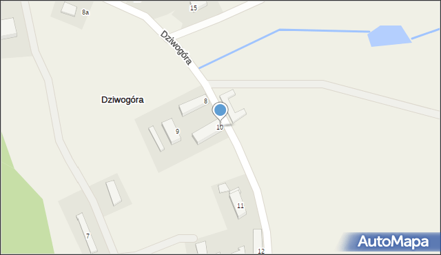 Dziwogóra, Dziwogóra, 10, mapa Dziwogóra