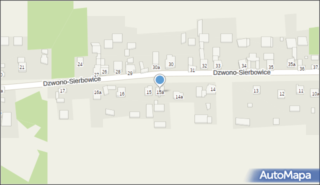 Dzwono-Sierbowice, Dzwono-Sierbowice, 15a, mapa Dzwono-Sierbowice