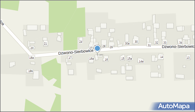 Dzwono-Sierbowice, Dzwono-Sierbowice, 16b, mapa Dzwono-Sierbowice