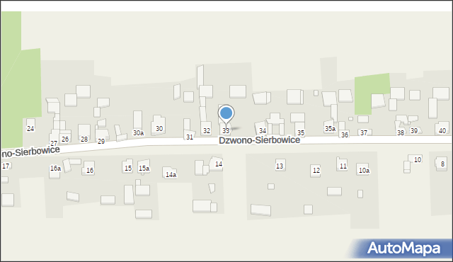 Dzwono-Sierbowice, Dzwono-Sierbowice, 33, mapa Dzwono-Sierbowice