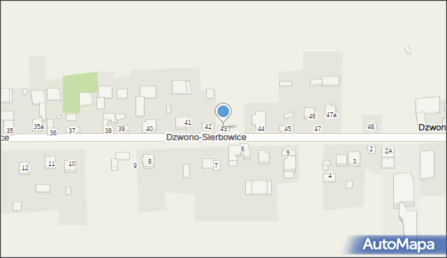 Dzwono-Sierbowice, Dzwono-Sierbowice, 43, mapa Dzwono-Sierbowice