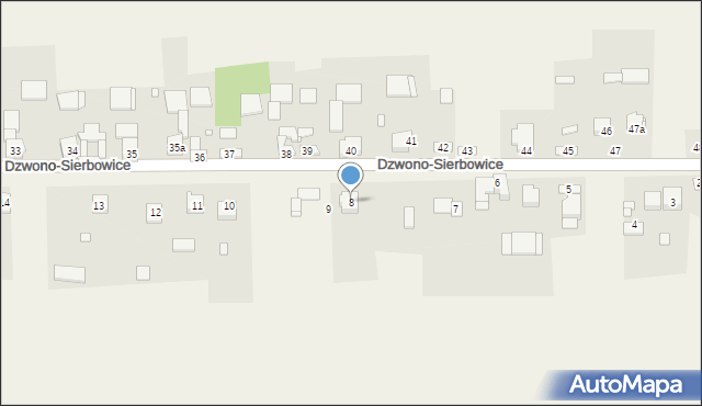 Dzwono-Sierbowice, Dzwono-Sierbowice, 8, mapa Dzwono-Sierbowice