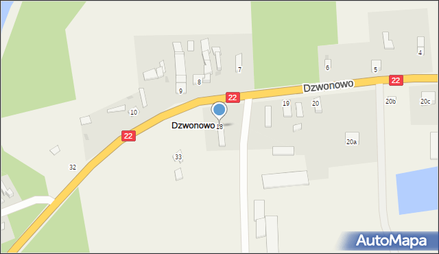 Dzwonowo, Dzwonowo, 18, mapa Dzwonowo