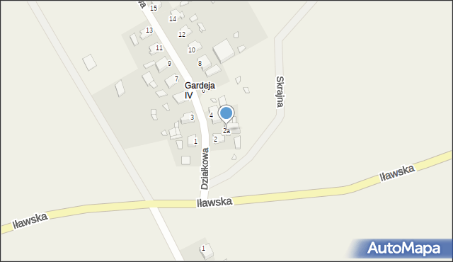 Gardeja, Działkowa, 2a, mapa Gardeja