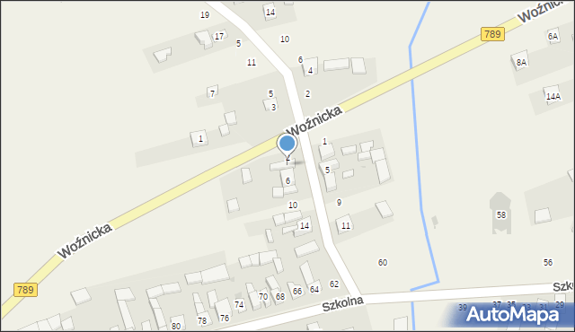 Gniazdów, Dzielna, 4, mapa Gniazdów