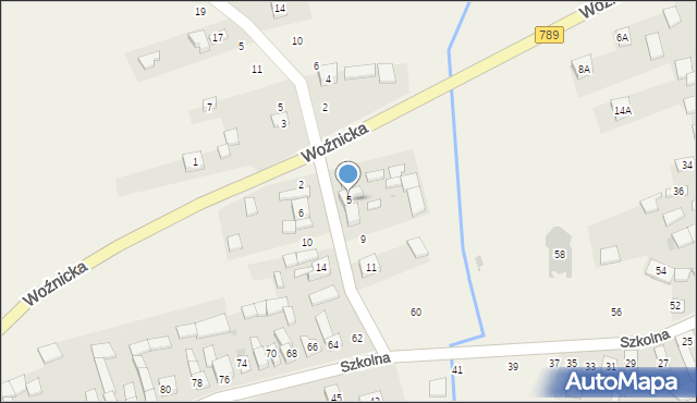 Gniazdów, Dzielna, 5, mapa Gniazdów