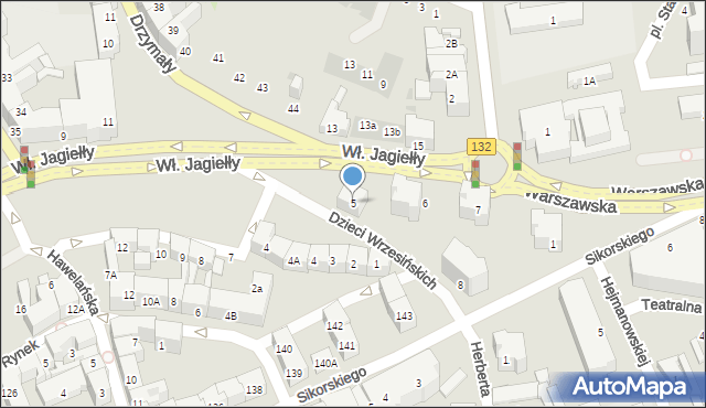 Gorzów Wielkopolski, Dzieci Wrzesińskich, 5, mapa Gorzów Wielkopolski