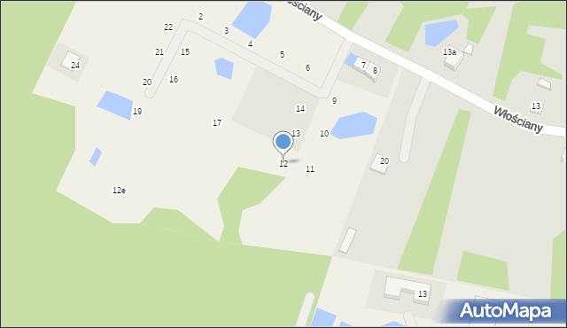 Grabina, Działkowa, 12, mapa Grabina