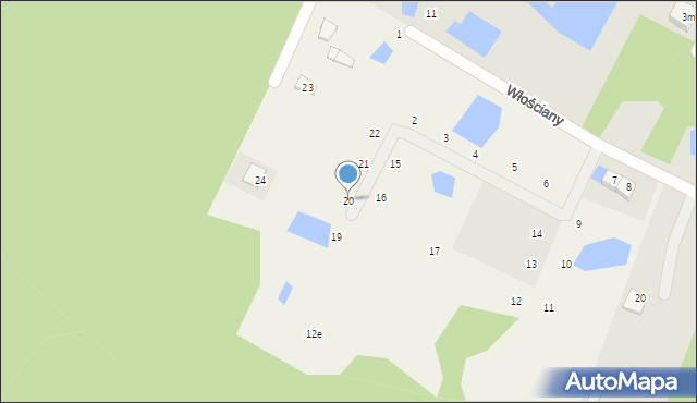 Grabina, Działkowa, 20, mapa Grabina