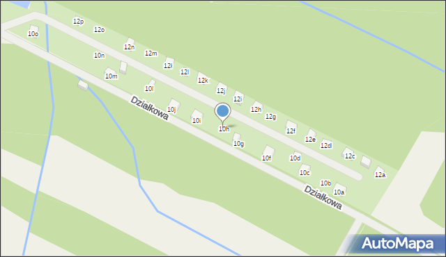 Grabina Radziwiłłowska, Działkowa, 10h, mapa Grabina Radziwiłłowska