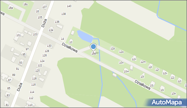 Grabina Radziwiłłowska, Działkowa, 10o, mapa Grabina Radziwiłłowska