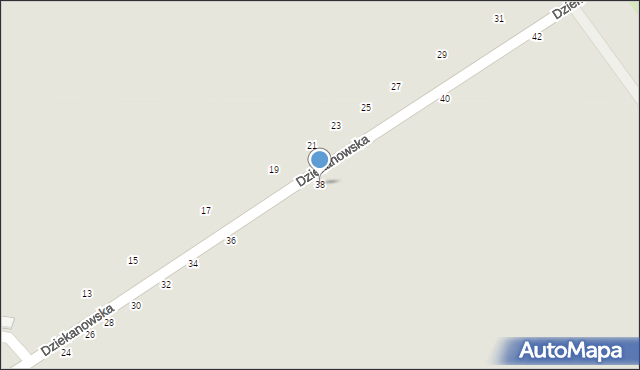 Hrubieszów, Dziekanowska, 38, mapa Hrubieszów